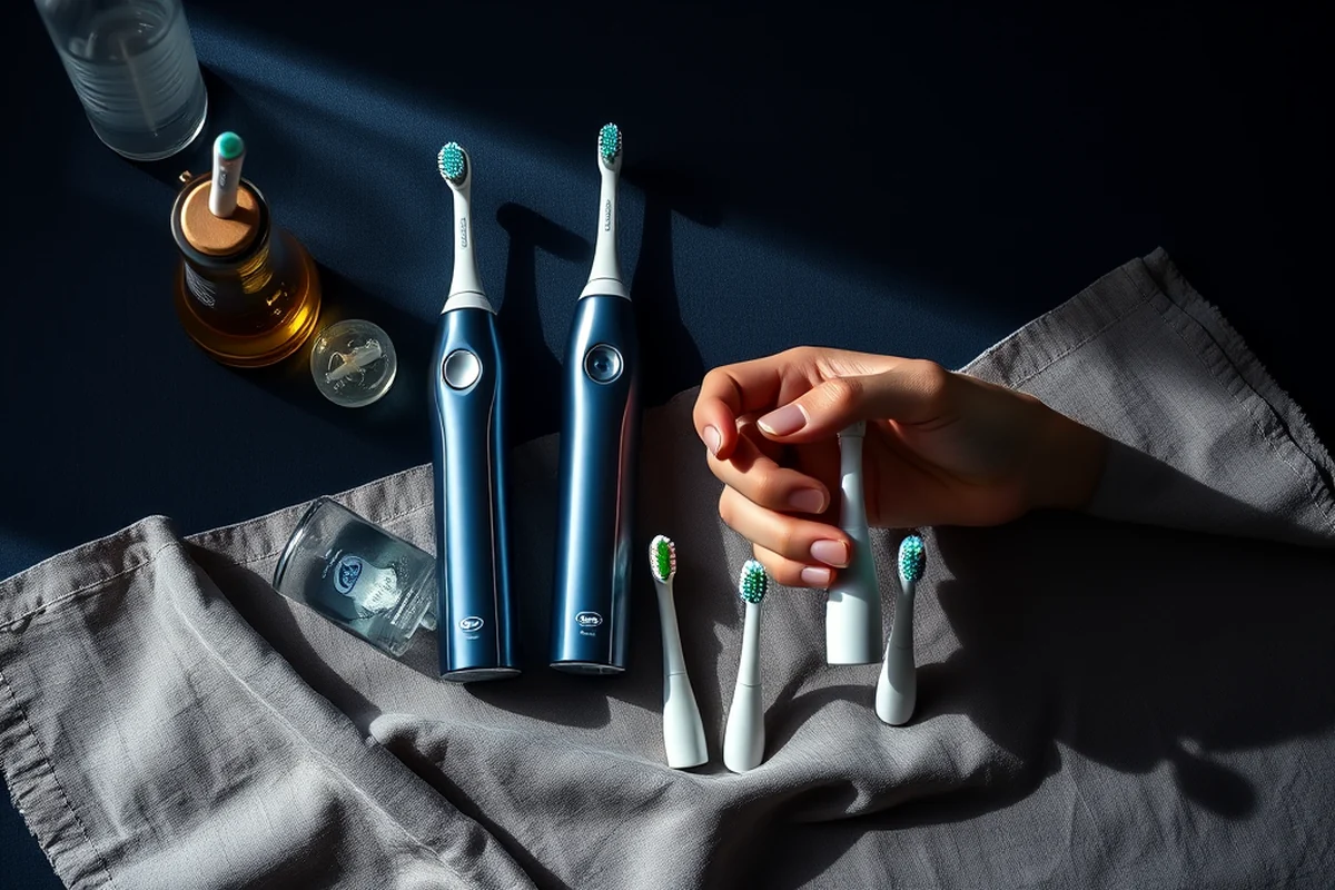 oral b electric toothbrush with heads — Oral B Electric Toothbrush With Heads (the finished result)